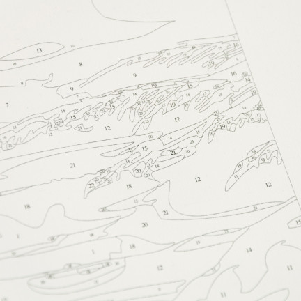 TG64616-4 OBRAZ DO MALOWANIA PO NUMERACH BEZ RAMY 30x40 MITYCZNY WODOSPAD