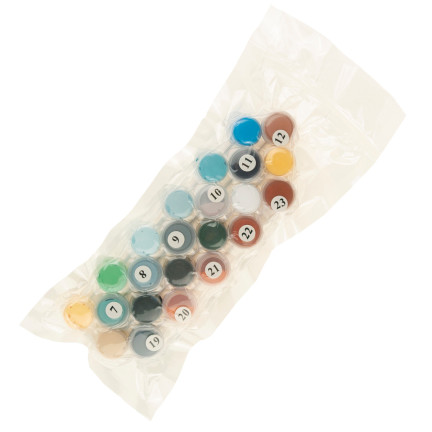 TG64616-3 OBRAZ DO MALOWANIA PO NUMERACH BEZ RAMY 30x40 WIEJSKI DOMEK