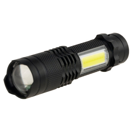 TG64636 LATARKA TAKTYCZNA LED ZOOM CREE DIODA Q5 z USB + etui