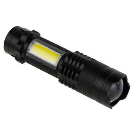 TG64636 LATARKA TAKTYCZNA LED ZOOM CREE DIODA Q5 z USB + etui