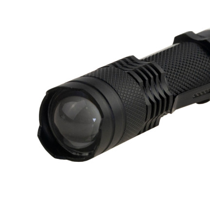 TG64636 LATARKA TAKTYCZNA LED ZOOM CREE DIODA Q5 z USB + etui