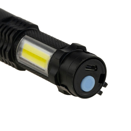 TG64636 LATARKA TAKTYCZNA LED ZOOM CREE DIODA Q5 z USB + etui
