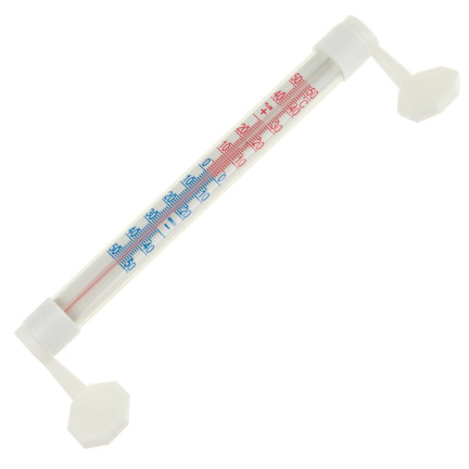 TG64645 TERMOMETR ZAOKIENNY ZEWNĘTRZNY BIAŁY PRZYKLEJANY