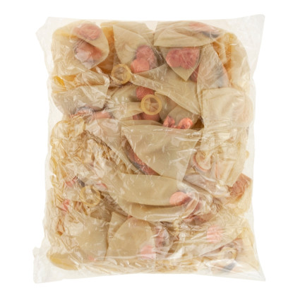 TG66226-2 BALONY Z KONFETTI 100 PRZEZROCZYSTE CONFETTI ROSE RÓŻOWE URODZINY ŚLUB