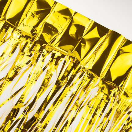 TG66229-2 KURTYNA FOLIOWA ZŁOTA DEKORACJA SYLWESTER ŚLUB TŁO FOTOBUDKA NOWY ROK