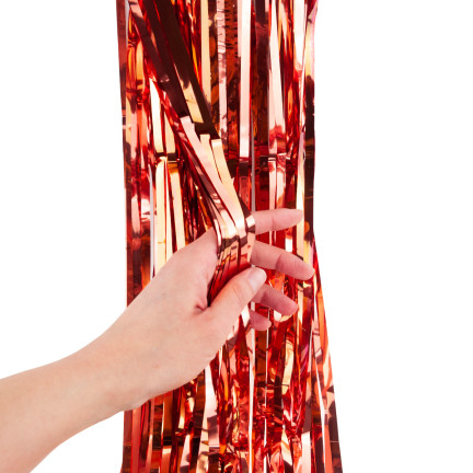 TG66229-3 KURTYNA FOLIOWA DEKORACYJNA SZAMPAŃSKI URODZINY