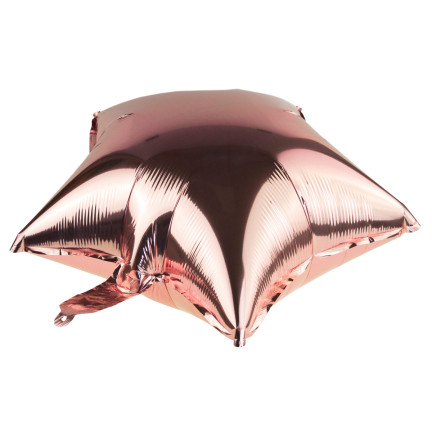 TG66234-3 BALON FOLIOWY GWIAZDKA RÓŻ URODZINY GWIAZDA NA HEL