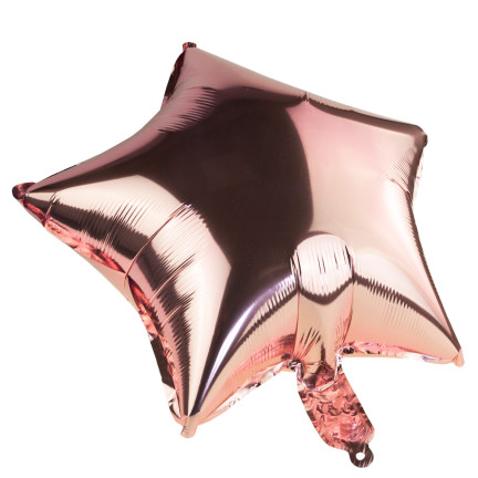 TG66234-3 BALON FOLIOWY GWIAZDKA RÓŻ URODZINY GWIAZDA NA HEL