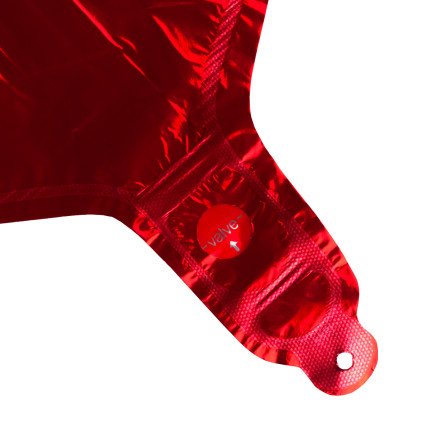 TG66235-2  BALON FOLIOWY SERCE CZERWONY SERDUSZKO NA HEL