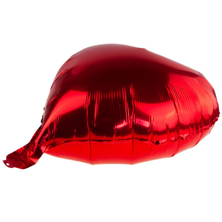 TG66235-2  BALON FOLIOWY SERCE CZERWONY SERDUSZKO NA HEL