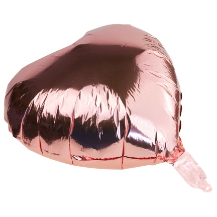 TG66235-3 BALON FOLIOWY SERCE RÓŻOWE SERDUSZKO NA HEL