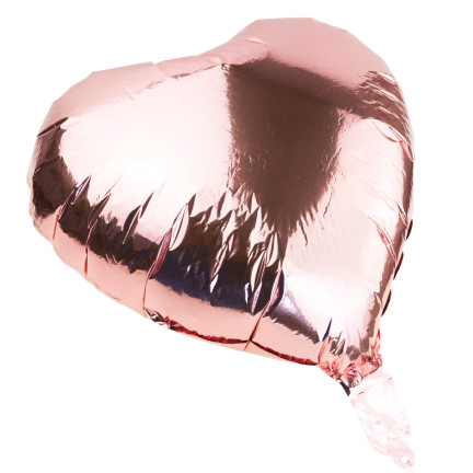 TG66235-3 BALON FOLIOWY SERCE RÓŻOWE SERDUSZKO NA HEL