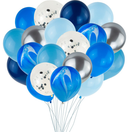 TG66237 GIRLANDA BALONOWA DUŻA ZESTAW BALONÓW NIEBIESKI URODZINY BABY SHOWER BOY