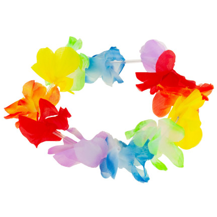 TG66240 KWIATY HAWAJSKIE ZESTAW HAWAJSKI ALOHA - NASZYJNIK, OPASKA, BRANSOLETKI