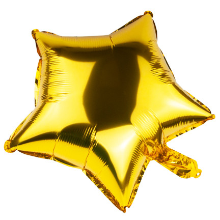 TG66234-2 BALON FOLIOWY GWIAZDKA ZŁOTY URODZINY GWIAZDA NA HEL
