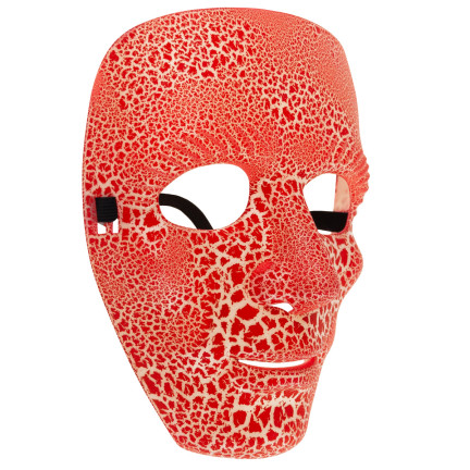 Maska diabła, czerwona, przebranie na Halloween, z gumką, uniwersalna