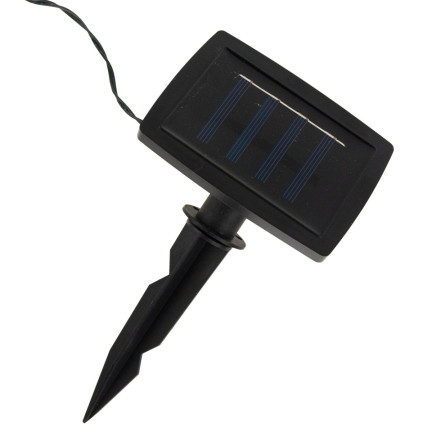 Girlanda solarna, lampki solarne, zimne białe, łańcuch 20led, 5m