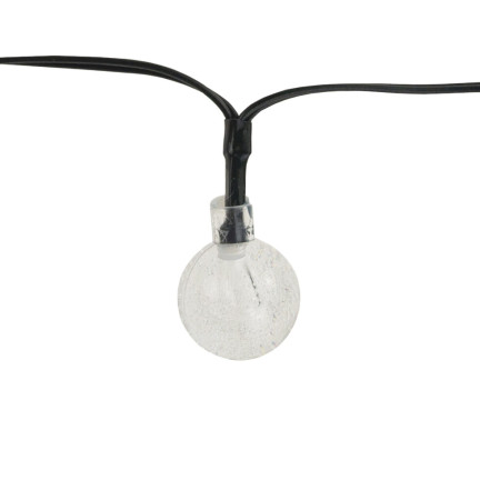 Girlanda solarna, lampki solarne, zimne białe, łańcuch 20led, 5m