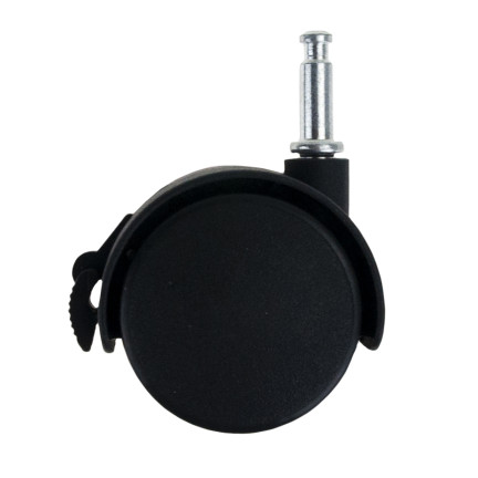 TG66800 KÓŁKA MEBLOWE OBROTOWE GUMOWE KÓŁKO DO FOTELA SZAFKI ZESTAW 5 SZTUK CZARNE