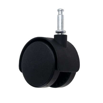 TG66800 KÓŁKA MEBLOWE OBROTOWE GUMOWE KÓŁKO DO FOTELA SZAFKI ZESTAW 5 SZTUK CZARNE