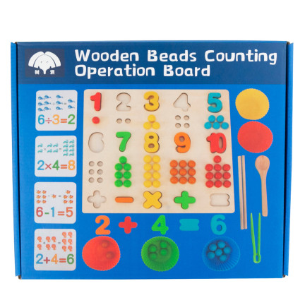 TG67012 DREWNIANA UKŁADANKA MONTESSORI MATEMATYCZNA NAUKA