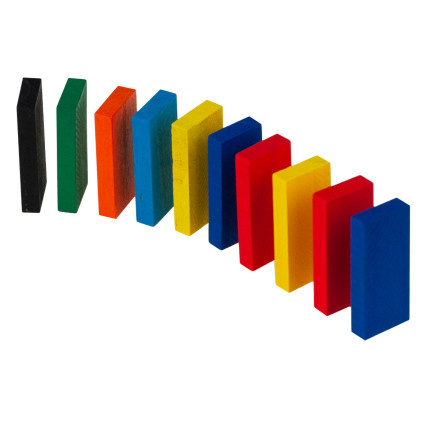 TG67014 DOMINO DREWNIANE KLOCKI DUŻA UKŁADANKA 120 EL.