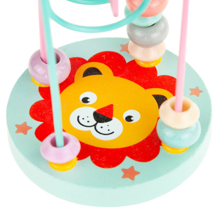 TG67021 MULA EDUKACYJNY LABIRYNT PRZEPLATANKA SPIRALA KORALIKI ZABAWKA