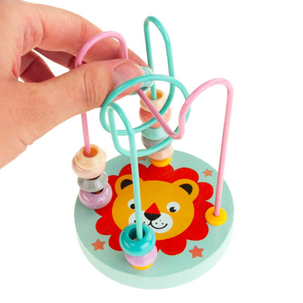 TG67021 MULA EDUKACYJNY LABIRYNT PRZEPLATANKA SPIRALA KORALIKI ZABAWKA