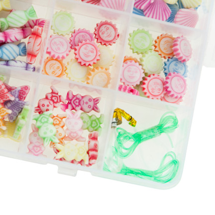 TG67277 ZESTAW DO ROBIENIA BRANSOLETEK KORALIKI DIY BEADS BRANSOLETKI