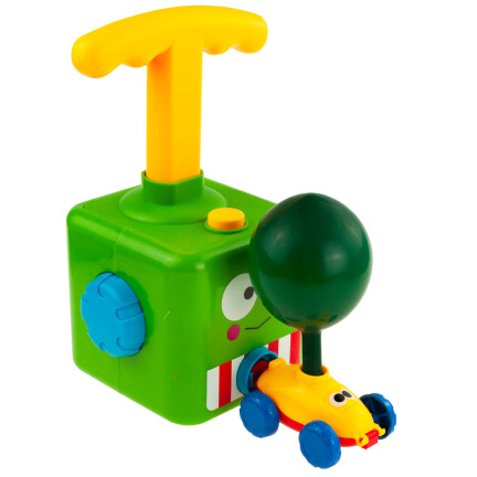 TG67285 SAMOCHÓD WYRZUTNIA BALONÓW AUTKA AERODYNAMICZNY 2 AUTA ZESTAW POMPKA BALONY