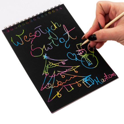 TG67286 WYDRAPYWANKA ZDRAPYWANKA KOLOROWANKA NOTES A5