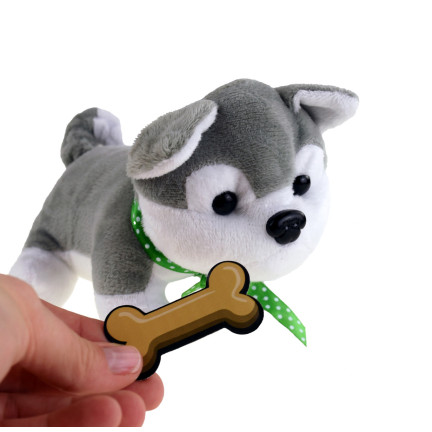 TG67294 MASKOTKA PSA PIESEK SZCZENIAK W TRANSPORTERZE AKCESORIA MISKA SZCZOTKA ZESTAW