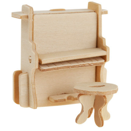 TG67315 MEBELKI DREWNIANE DO DOMKU DLA LALEK MEBLE 34 szt