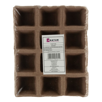 TG67326 DONICZKI Torfowe DUŻE DO ROZSADY Doniczki na Sadzonki Rozsadowe 72szt 6 tacek