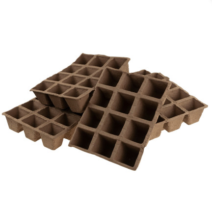 TG67326 DONICZKI Torfowe DUŻE DO ROZSADY Doniczki na Sadzonki Rozsadowe 72szt 6 tacek