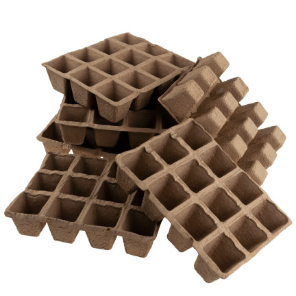 TG67326 DONICZKI Torfowe DUŻE DO ROZSADY Doniczki na Sadzonki Rozsadowe 72szt 6 tacek