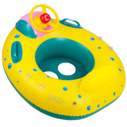 TG67350 DMUCHANE KOŁO PONTON DLA DZIECI Z KIEROWNICĄ DASZKIEM SIEDZISKO PONTONIK