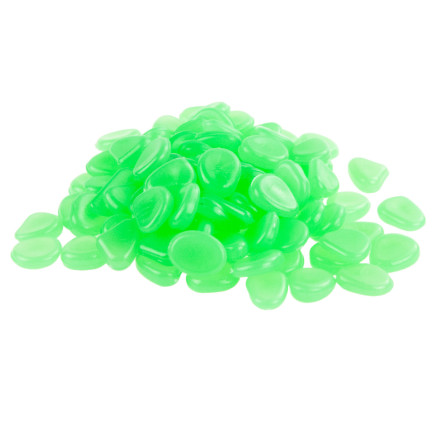 TG67713-3 KAMIENIE ŚWIECĄCE FLUORESCENCYJNE KAMYKI 100SZT ZIELONE