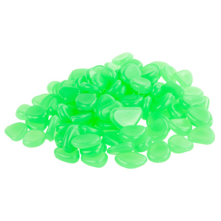 TG67713-3 KAMIENIE ŚWIECĄCE FLUORESCENCYJNE KAMYKI 100SZT ZIELONE