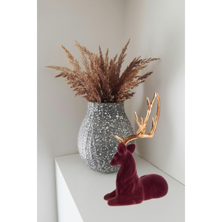 TG68410-10 RENIFER WELUROWY FIGURKA DEKORACYJNA NA STROIK ŚWIĘTA PREZENT