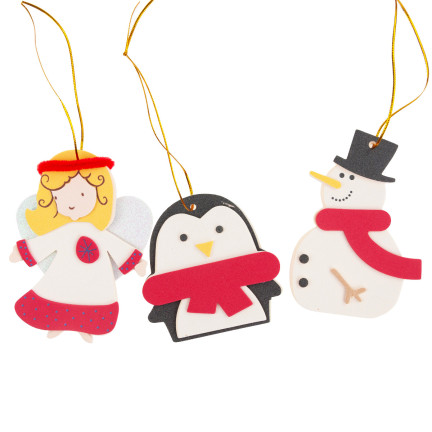 TG69074 ZAWIESZKI ŚWIĄTECZNE OZDOBNE OZDOBY CHOINKOWE DEKORACJE OKIENNE PIANKA DIY