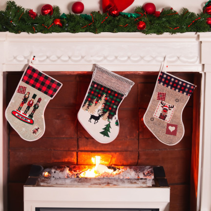 TG69385 SKARPETA SKARPETKA PREZENTOWA WOREK NA PREZENTY WOREK ŚW MIKOŁAJA ZAWIESZKA