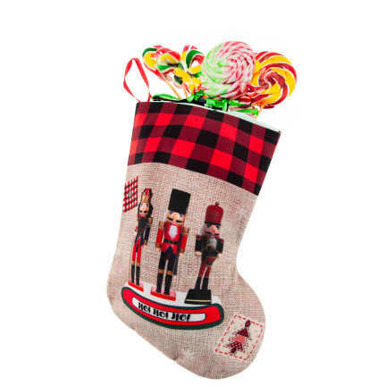 TG69385 SKARPETA SKARPETKA PREZENTOWA WOREK NA PREZENTY WOREK ŚW MIKOŁAJA ZAWIESZKA