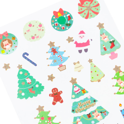 TG69531 NAKLEJKI ŚWIĄTECZNE BOŻONARODZENIOWE WZORY CHOINKA MIKOŁAJ BAŁWANEK na okno