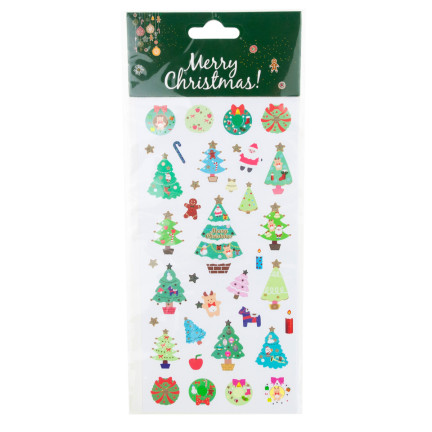 TG69531 NAKLEJKI ŚWIĄTECZNE BOŻONARODZENIOWE WZORY CHOINKA MIKOŁAJ BAŁWANEK na okno