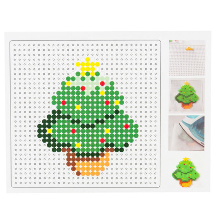 TG69618 PUZZLE DIY PEGBOARD KORALIKI MOZAIKA PŁYTKA KORALIKOWA UKŁADANKA świąteczna