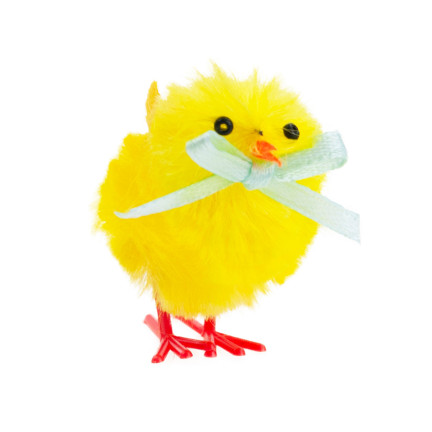 TG70403-1 KURCZACZKI KURCZAKI WIELKANOCNE PISKLĘTA KURA WIELKANOC STROIK FIGURKI 6szt