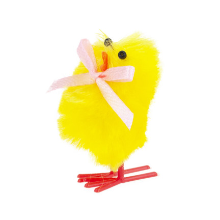 TG70403-1 KURCZACZKI KURCZAKI WIELKANOCNE PISKLĘTA KURA WIELKANOC STROIK FIGURKI 6szt