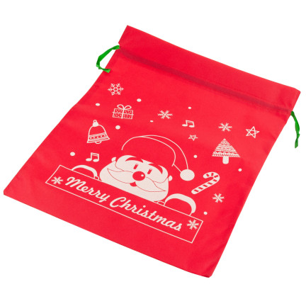 TG70466-2  WOREK NA PREZENTY MIKOŁAJA ŚWIĄTECZNY TORBA PREZENTOWA OPAKOWANIE CZERWONY DUŻY