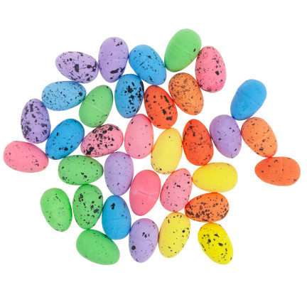 TG70489 JAJKA JAJECZKA WIELKANOCNE kolorowe 36szt NAKRAPIANE OZDOBNE DO KOSZYCZKA